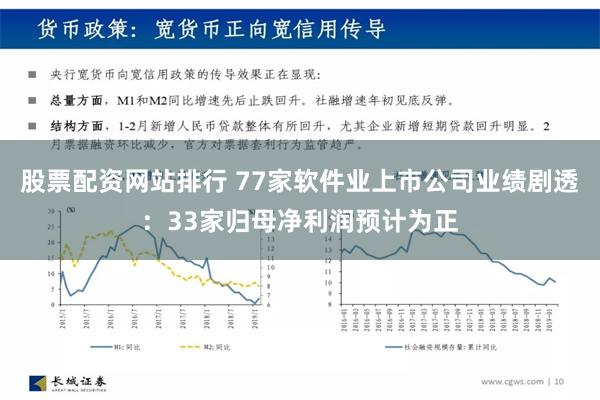 股票配资网站排行 77家软件业上市公司业绩剧透：33家归母净利润预计为正