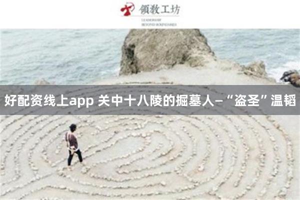 好配资线上app 关中十八陵的掘墓人—“盗圣”温韬