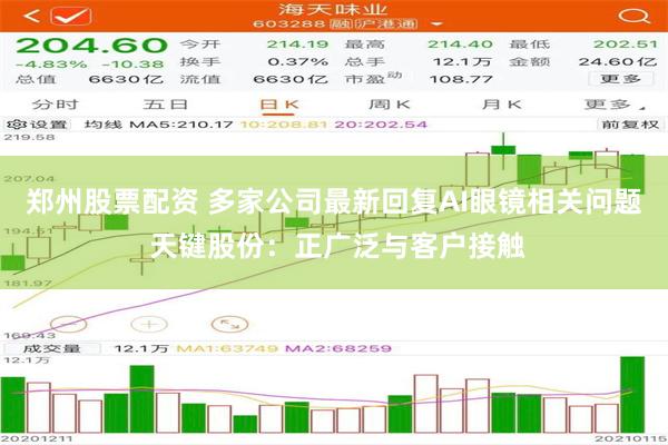 郑州股票配资 多家公司最新回复AI眼镜相关问题 天键股份：正广泛与客户接触